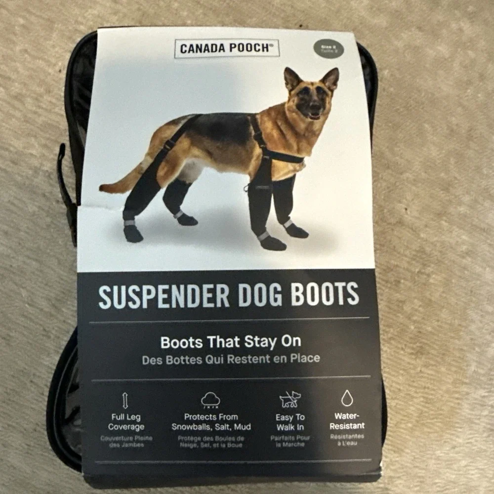 Canada Pooch Suspender Dog Boots (Size 2 Short) NWT- Boots That Stay On NEW